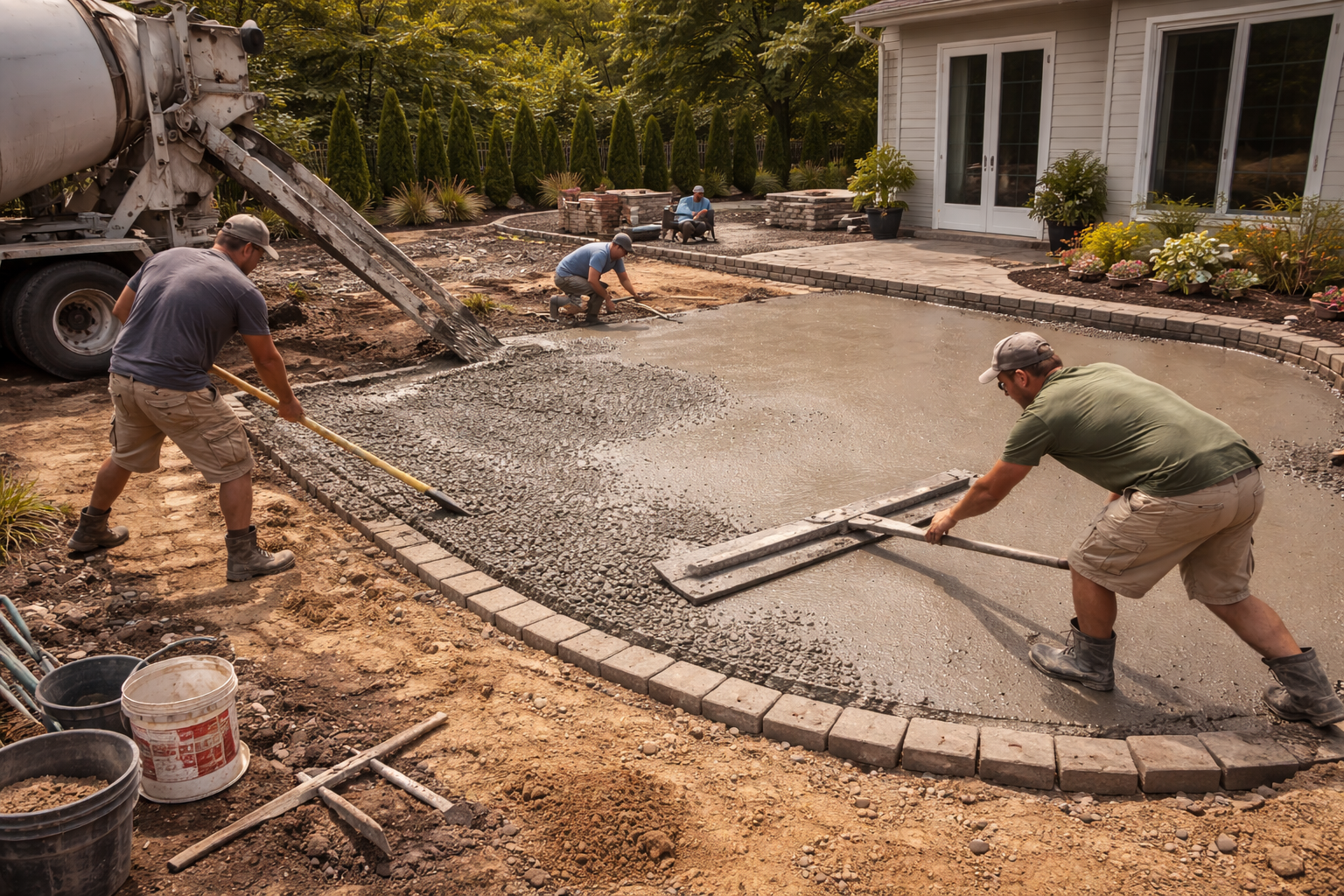 Concrete and patio work in Edmonton